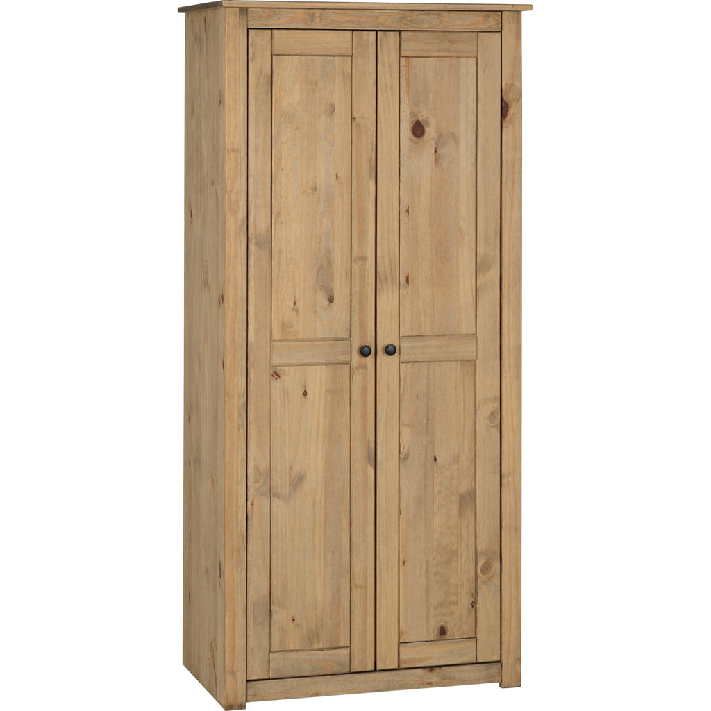 Panama 2 Door Wardrobe - Natural Wax