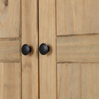 Panama 2 Door Wardrobe - Natural Wax