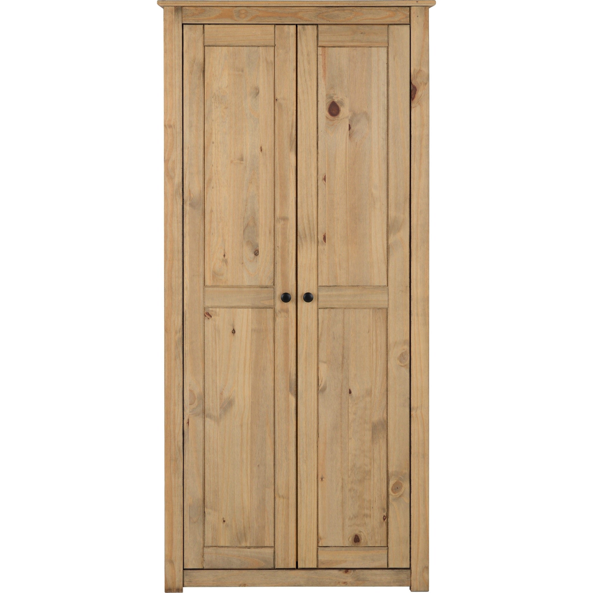 Panama 2 Door Wardrobe - Natural Wax