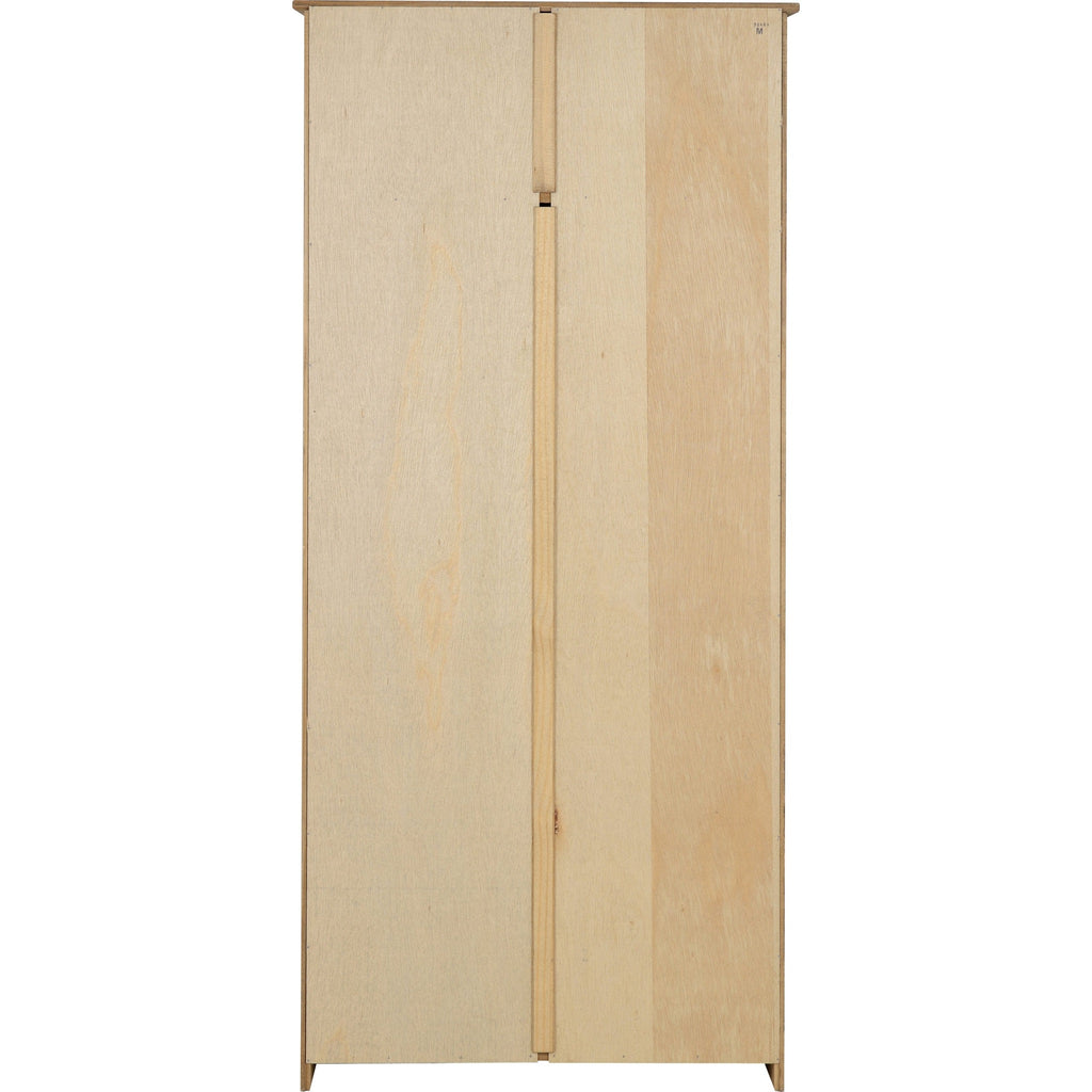 Panama 2 Door Wardrobe - Natural Wax