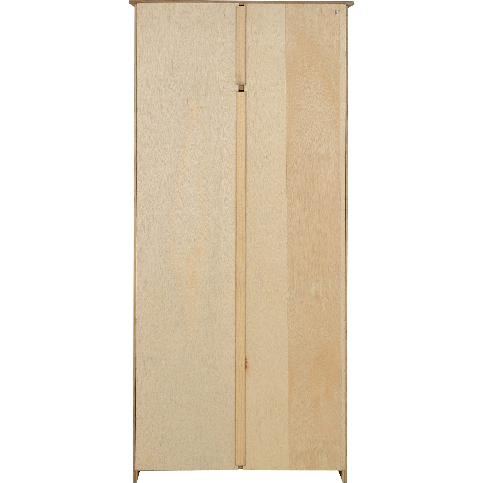 Panama 2 Door Wardrobe - Natural Wax