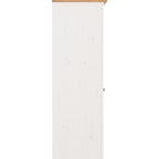 Panama 2 Door Wardrobe - White/Natural Wax