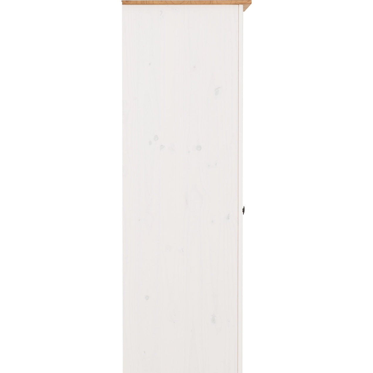 Panama 2 Door Wardrobe - White/Natural Wax