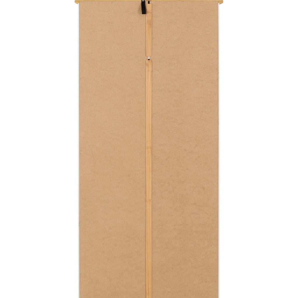 Panama 2 Door Wardrobe - White/Natural Wax