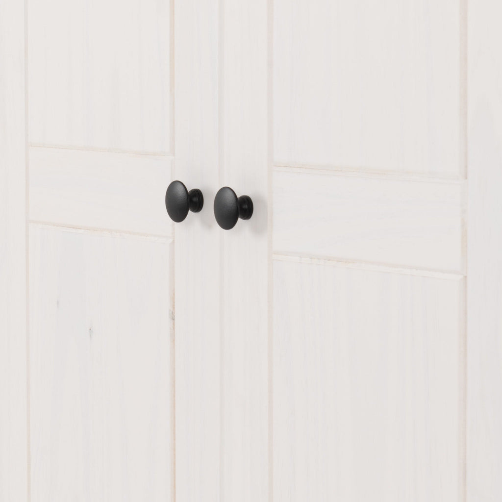 Panama 2 Door Wardrobe - White/Natural Wax
