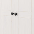 Panama 2 Door Wardrobe - White/Natural Wax