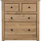 Panama 2+2 Drawer Chest - Natural Wax