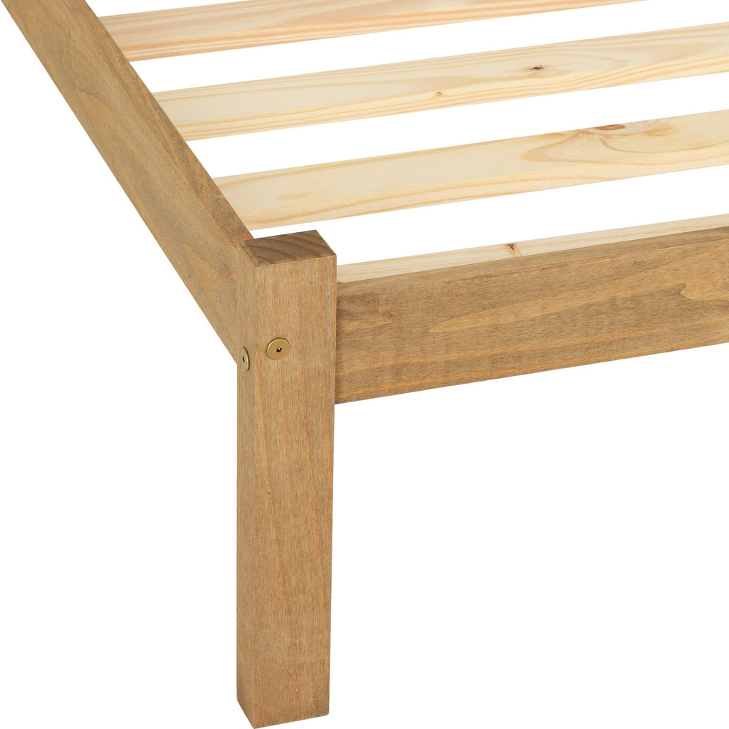 Panama 3' Bed - Natural Wax