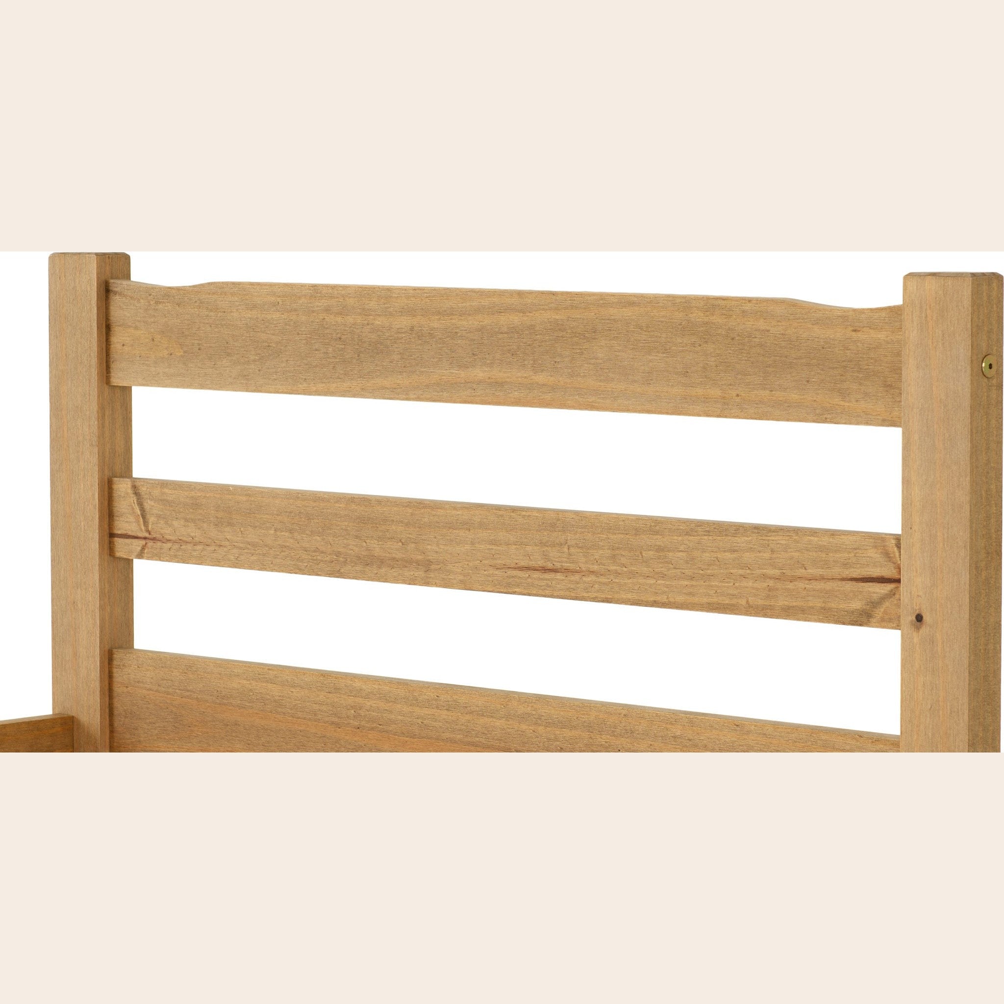 Panama 3' Bed - Natural Wax