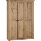 Panama 3 Door Wardrobe - Natural Wax