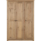Panama 3 Door Wardrobe - Natural Wax