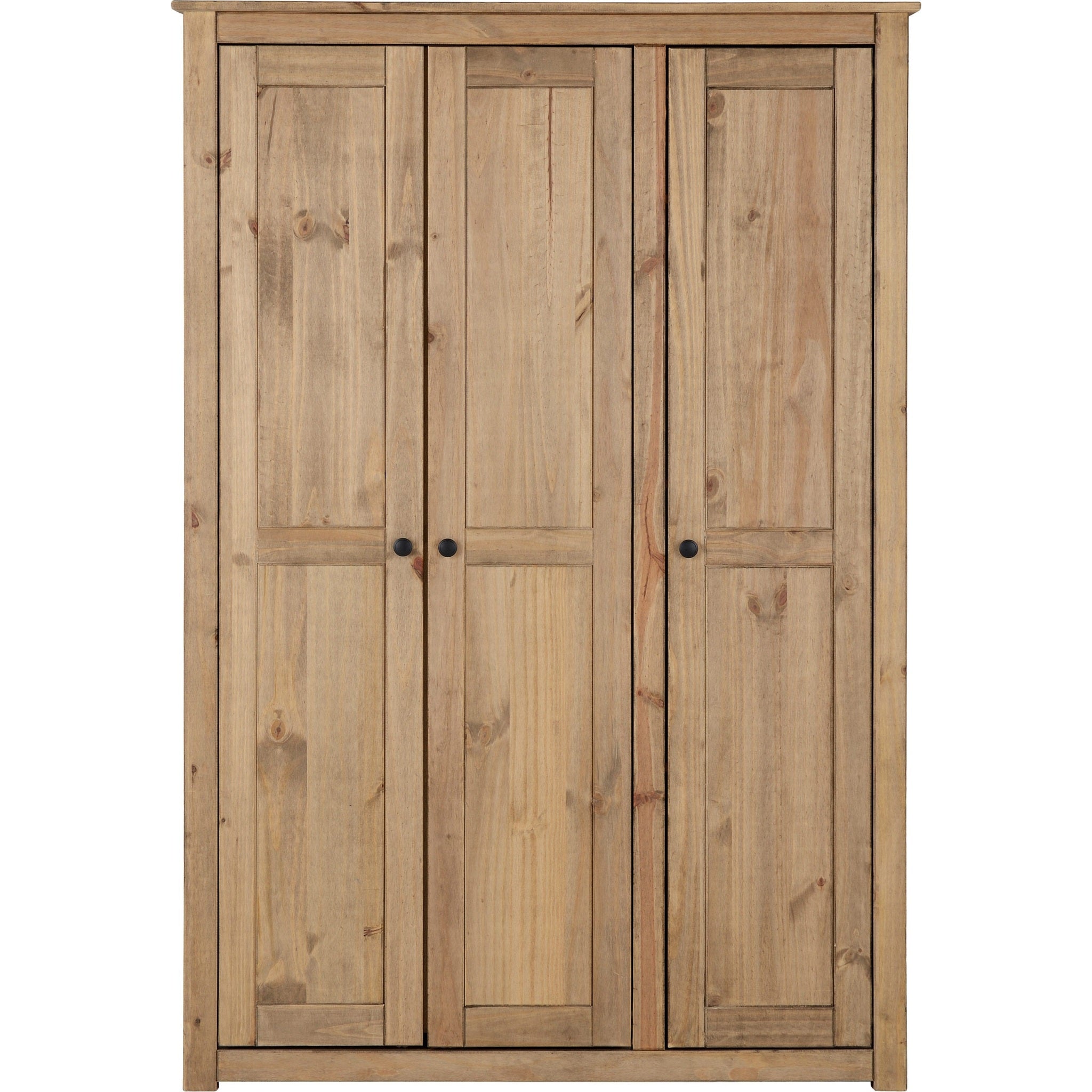 Panama 3 Door Wardrobe - Natural Wax