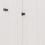 Panama 3 Door Wardrobe - White/Natural Wax