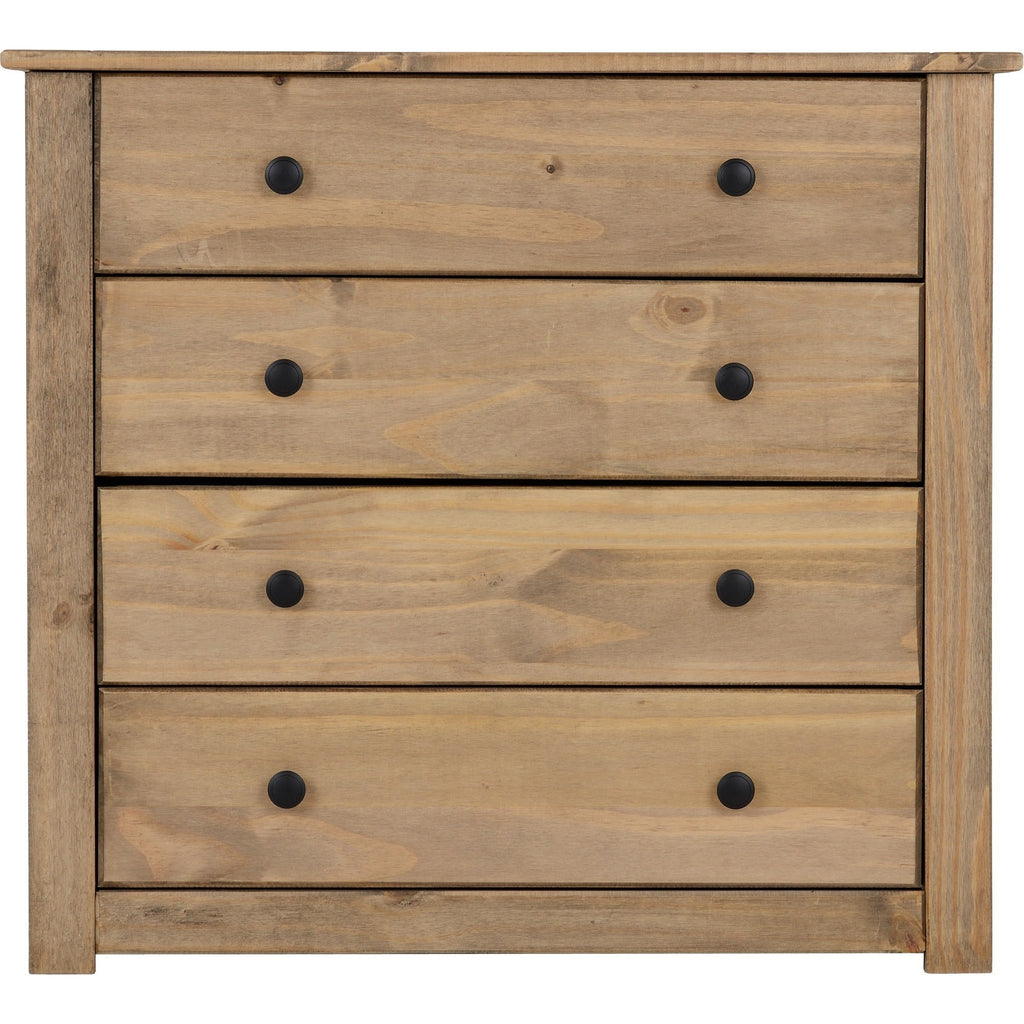Panama 4 Drawer Chest - Natural Wax
