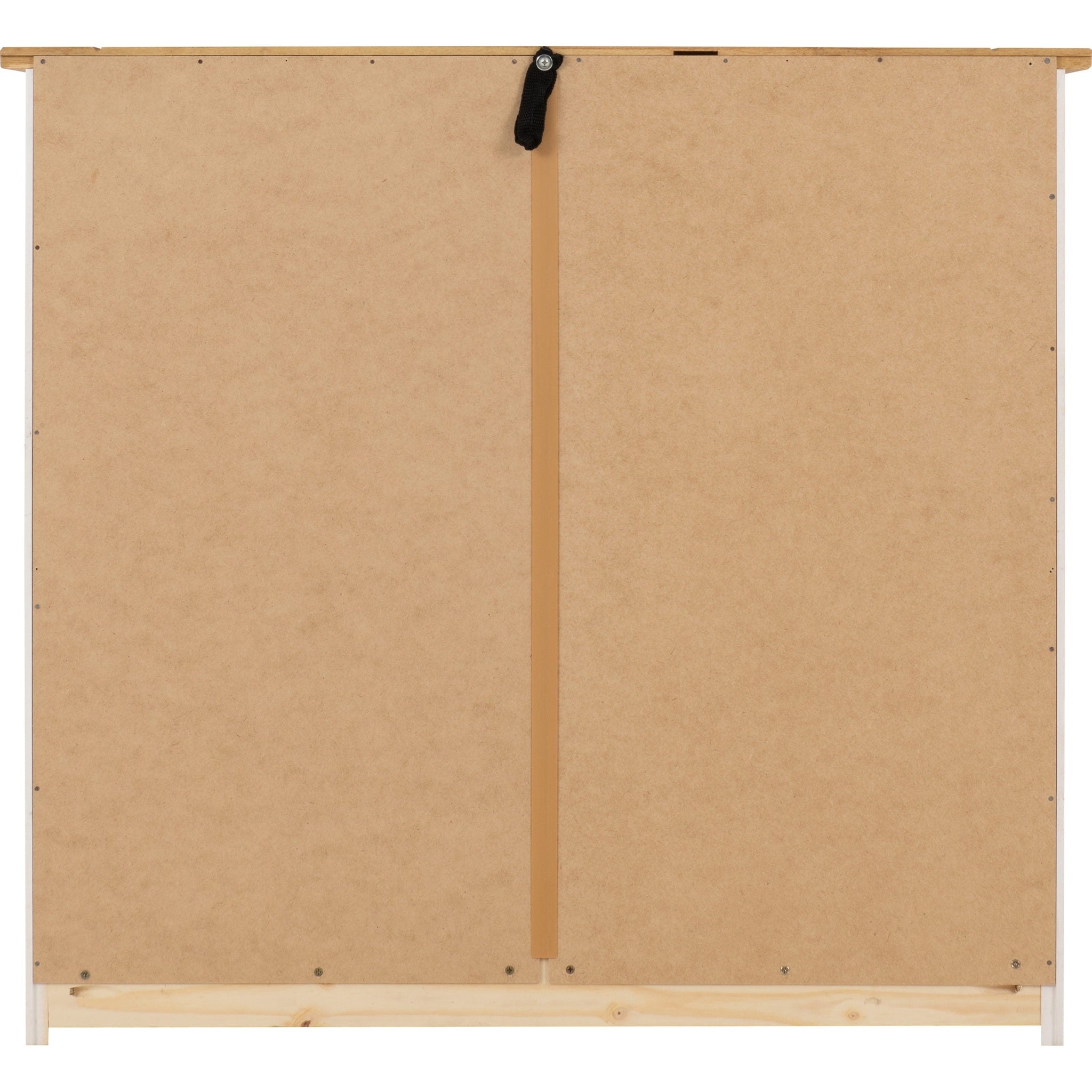 Panama 4 Drawer Chest - White/Natural Wax