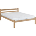 Panama 4'6" Bed - Natural Wax
