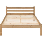 Panama 4'6" Bed - Natural Wax