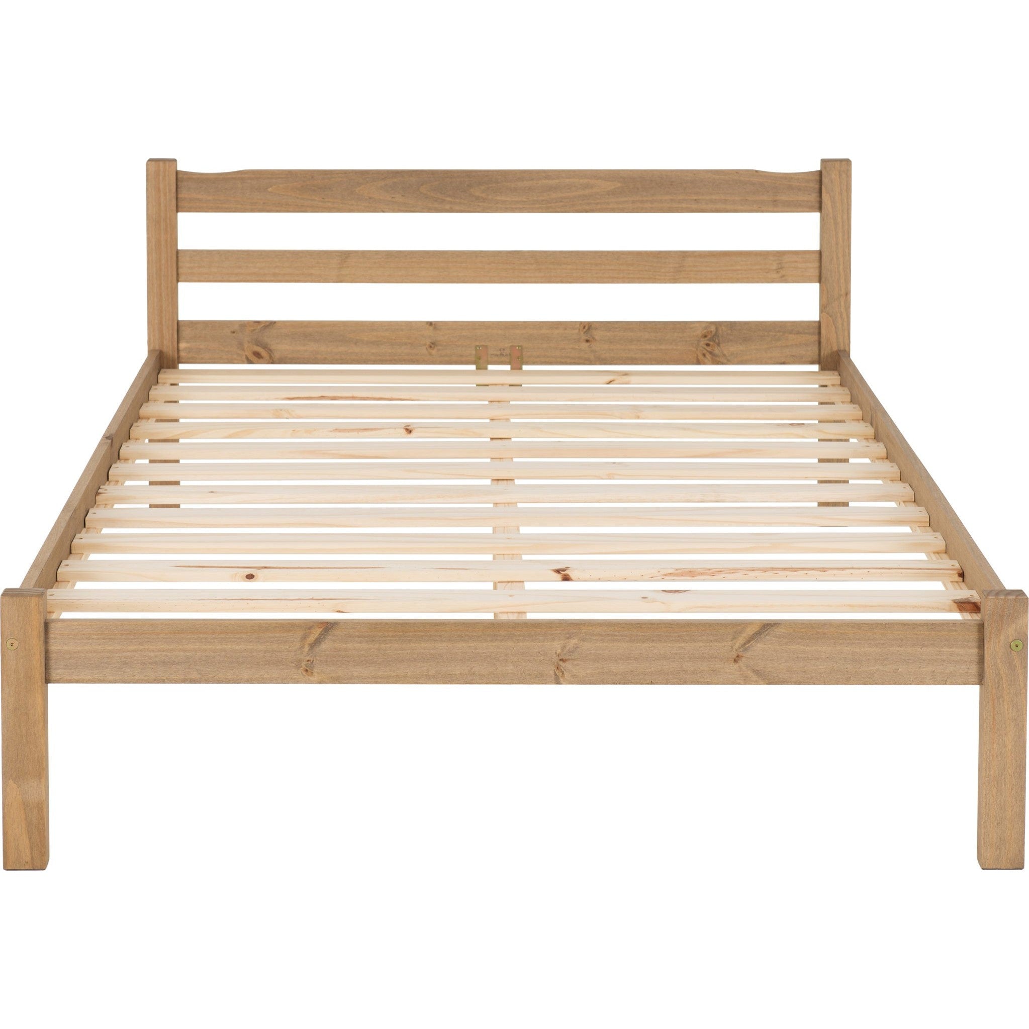 Panama 4'6" Bed - Natural Wax