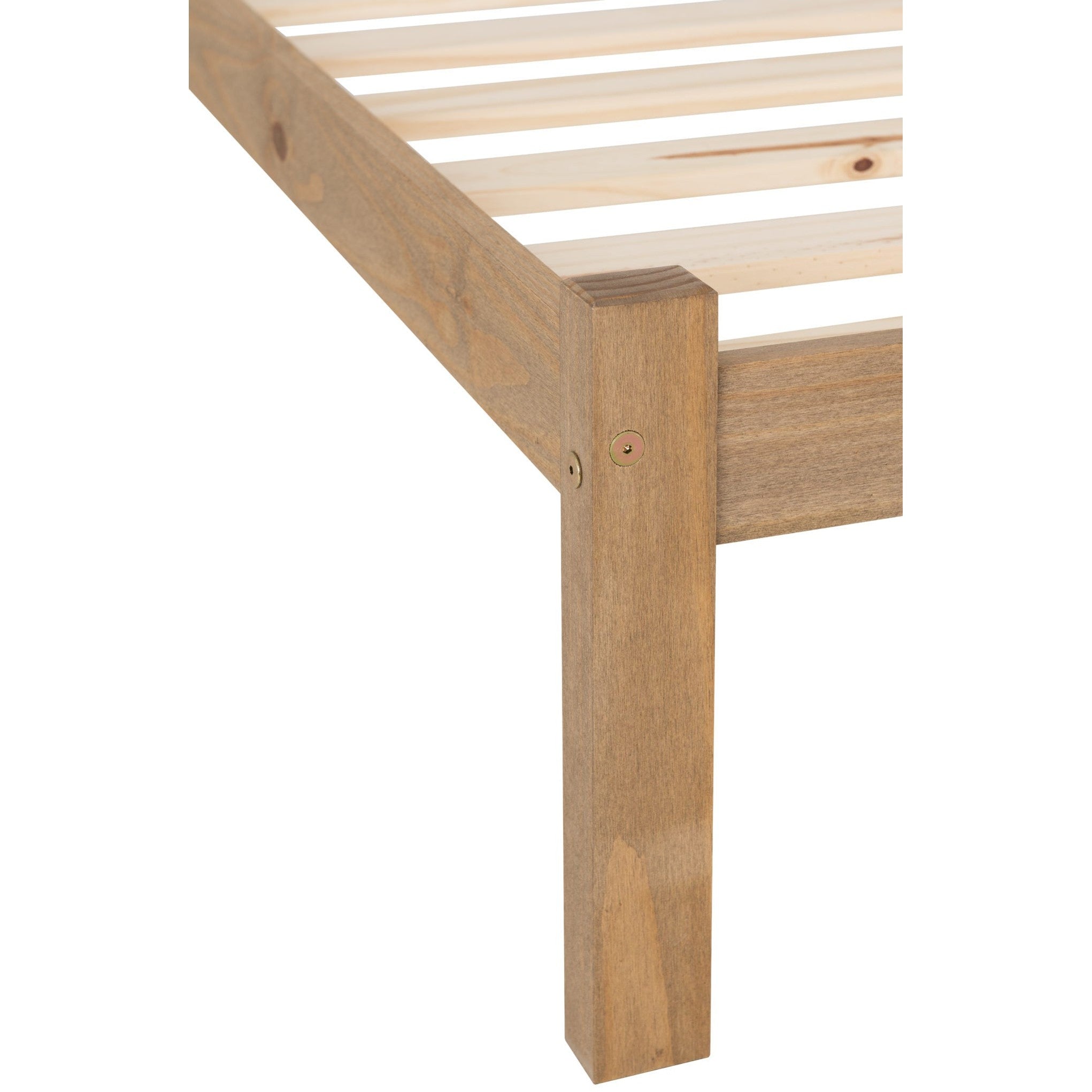 Panama 4'6" Bed - Natural Wax