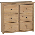 Panama 6 Drawer Chest - Natural Wax