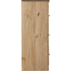 Panama 6 Drawer Chest - Natural Wax