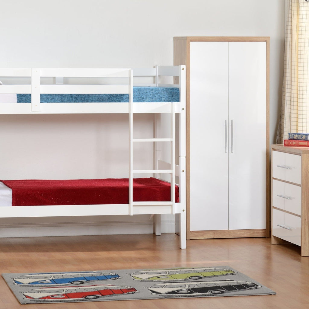 Panama 3' Bunk Bed - White