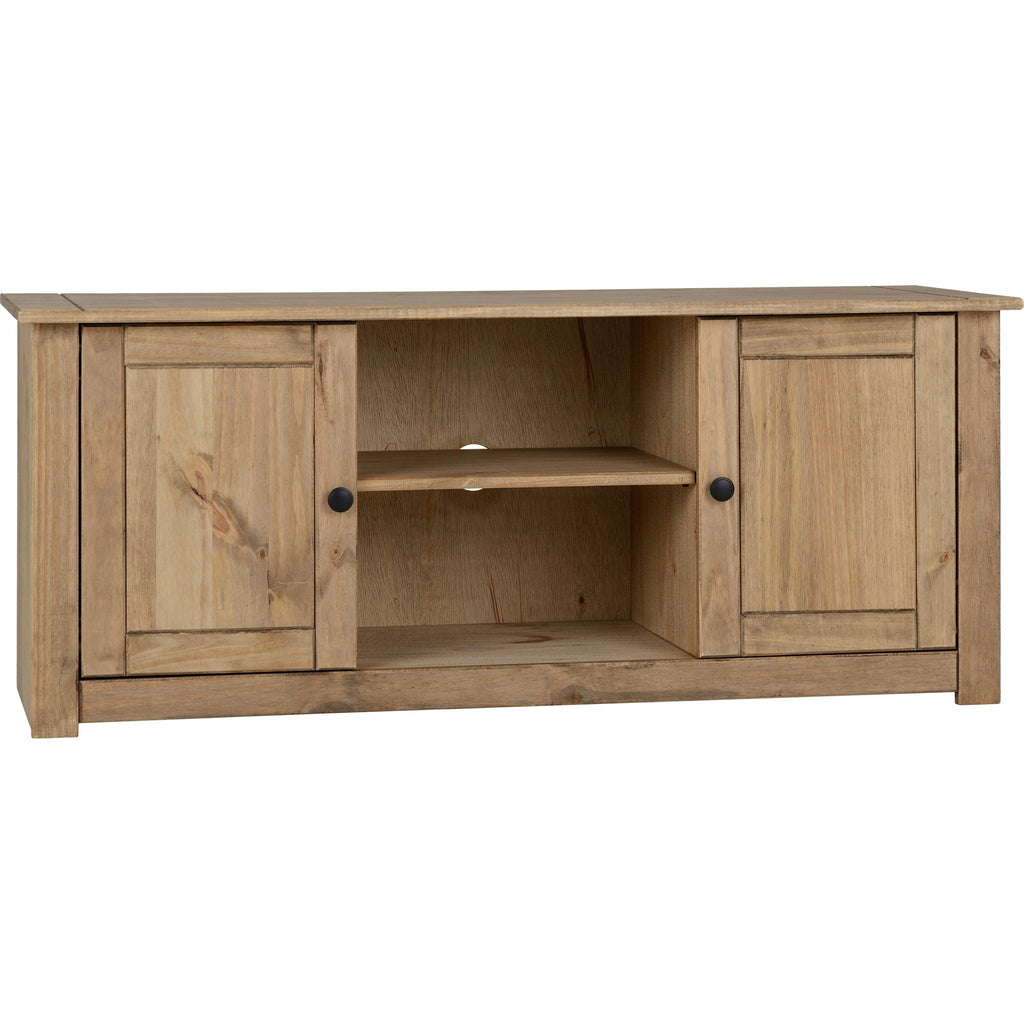 Panama Flat Screen Tv Unit - Natural Wax
