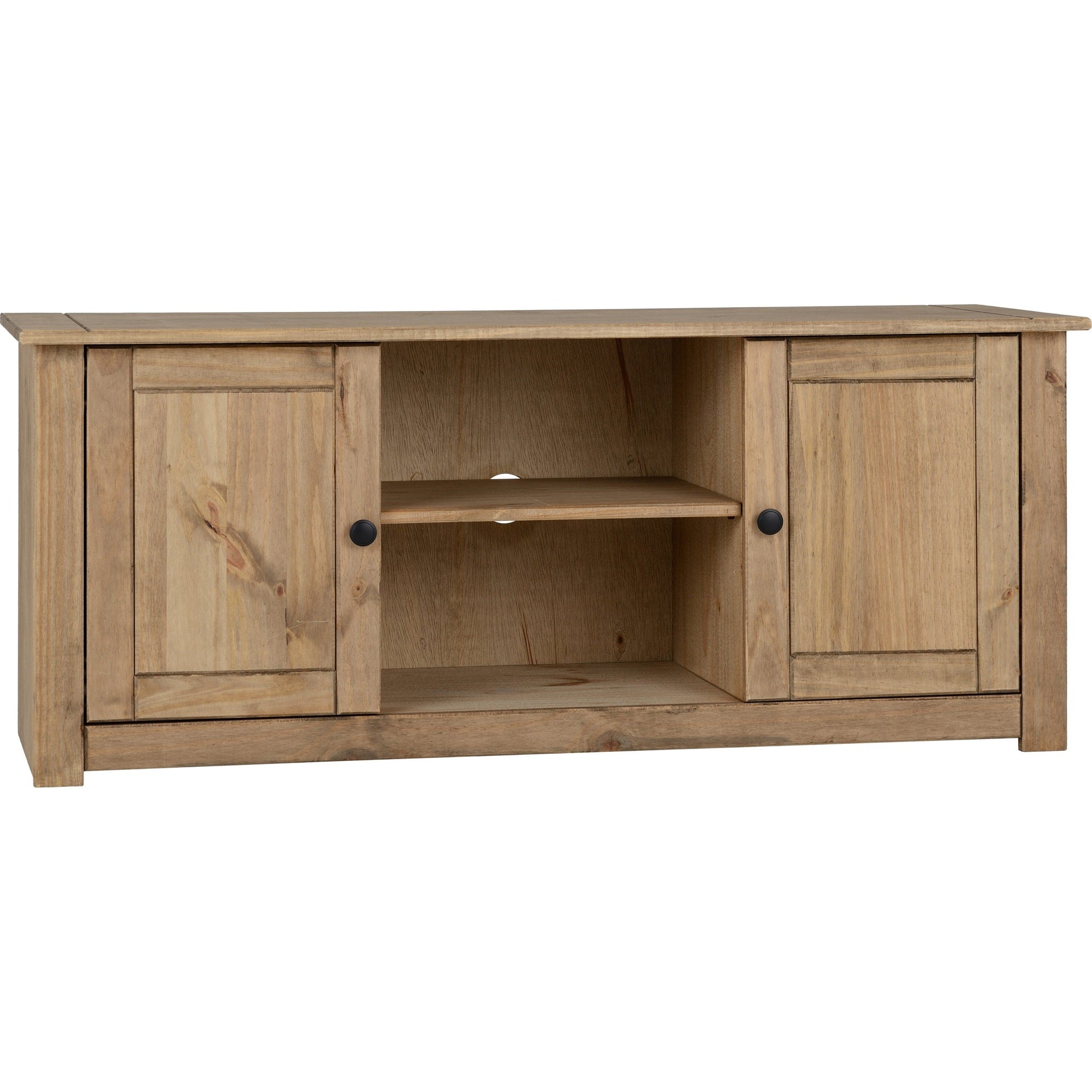 Panama Flat Screen Tv Unit - Natural Wax