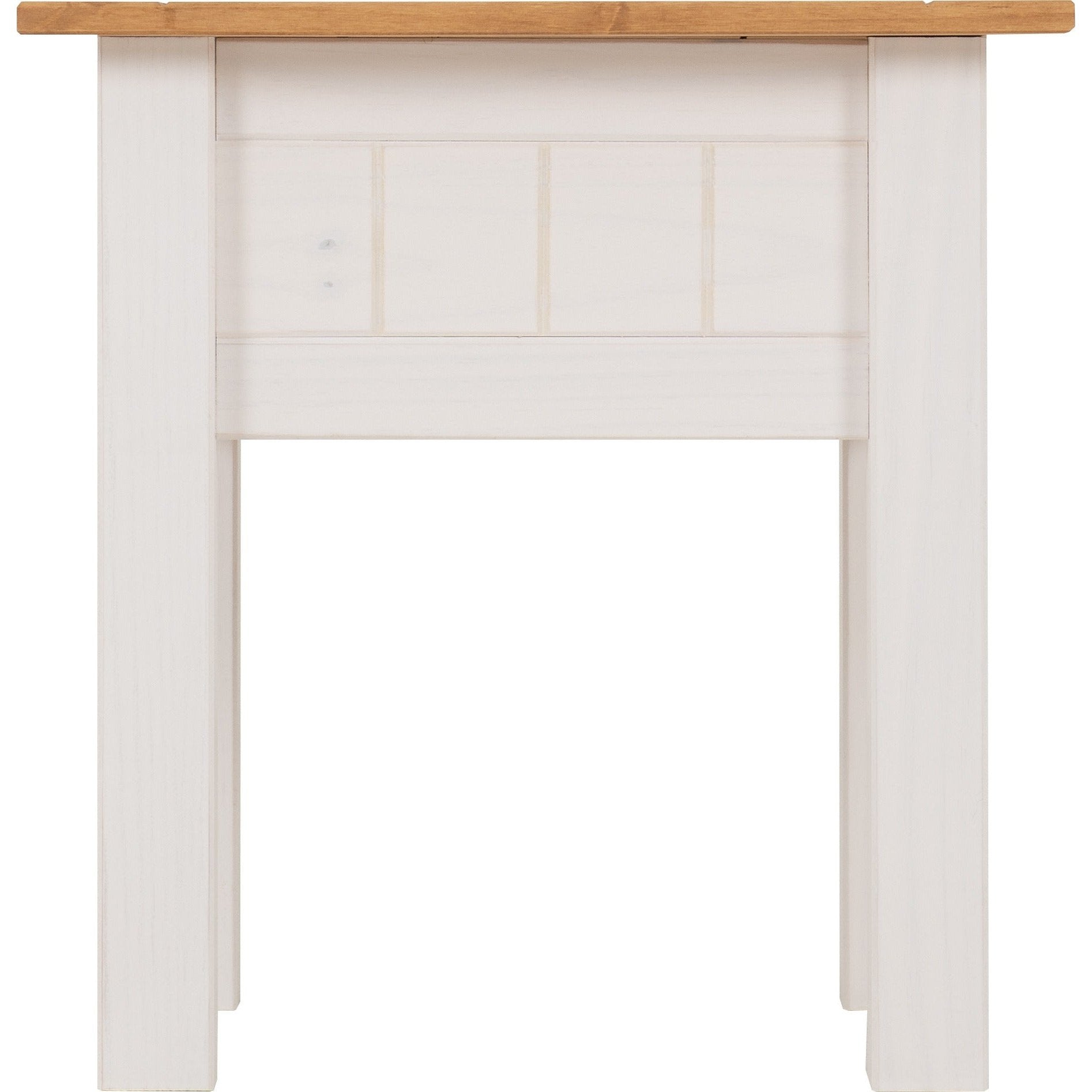 Panama Lamp Table - White/Natural Wax