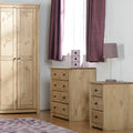 Panama 2 Door Wardrobe - Natural Wax