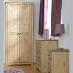 Panama 4 Drawer Chest - Natural Wax