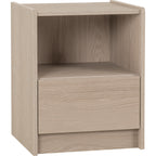 Paris 1 Drawer Bedside - Smoked Ash Effect