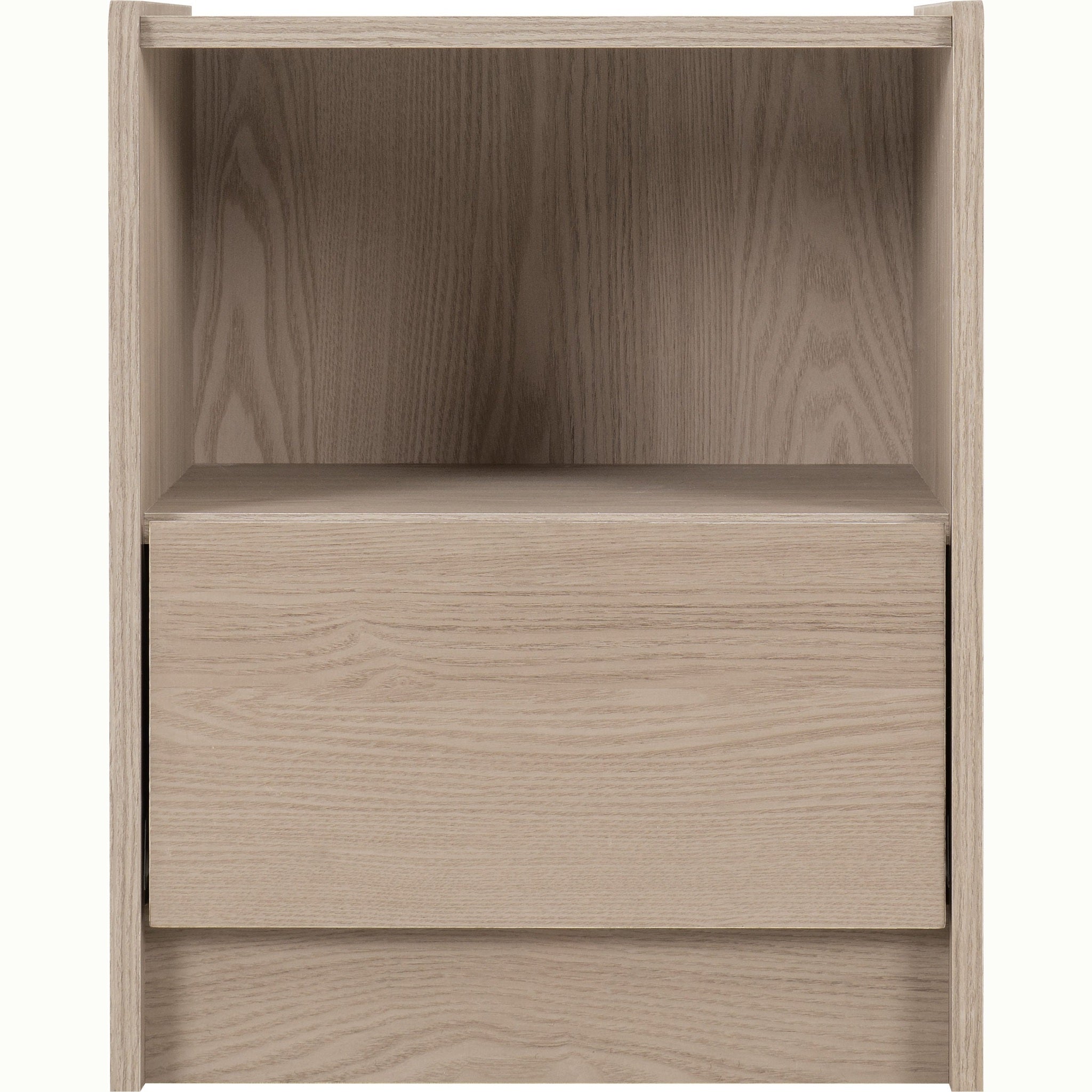 Paris 1 Drawer Bedside - Smoked Ash Effect