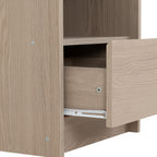 Paris 1 Drawer Bedside - Smoked Ash Effect