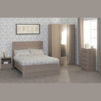 Paris 4'6" Bed - Smoked Ash Effect