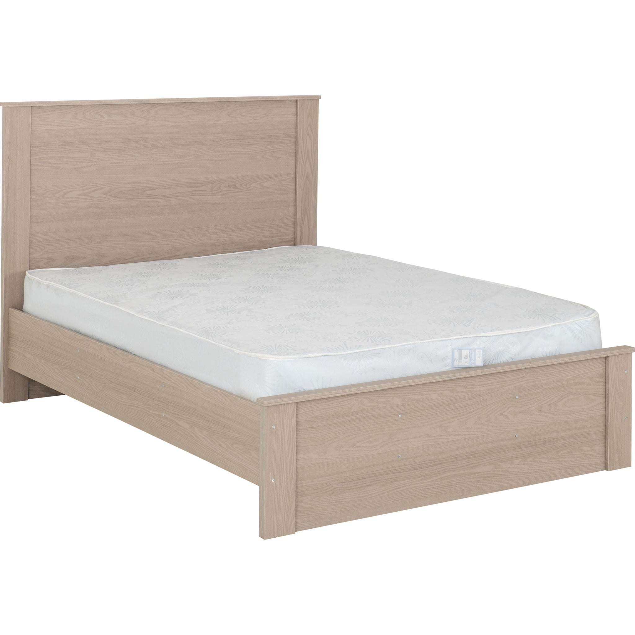 Paris 4'6" Bed - Smoked Ash Effect