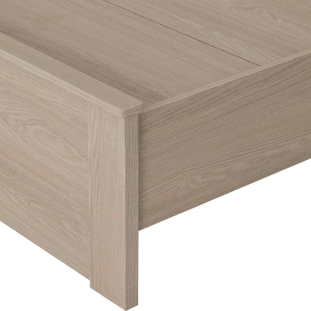 Paris 4'6" Bed - Smoked Ash Effect