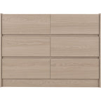 Paris 6 Drawer Chest - Smoked Ash Effect