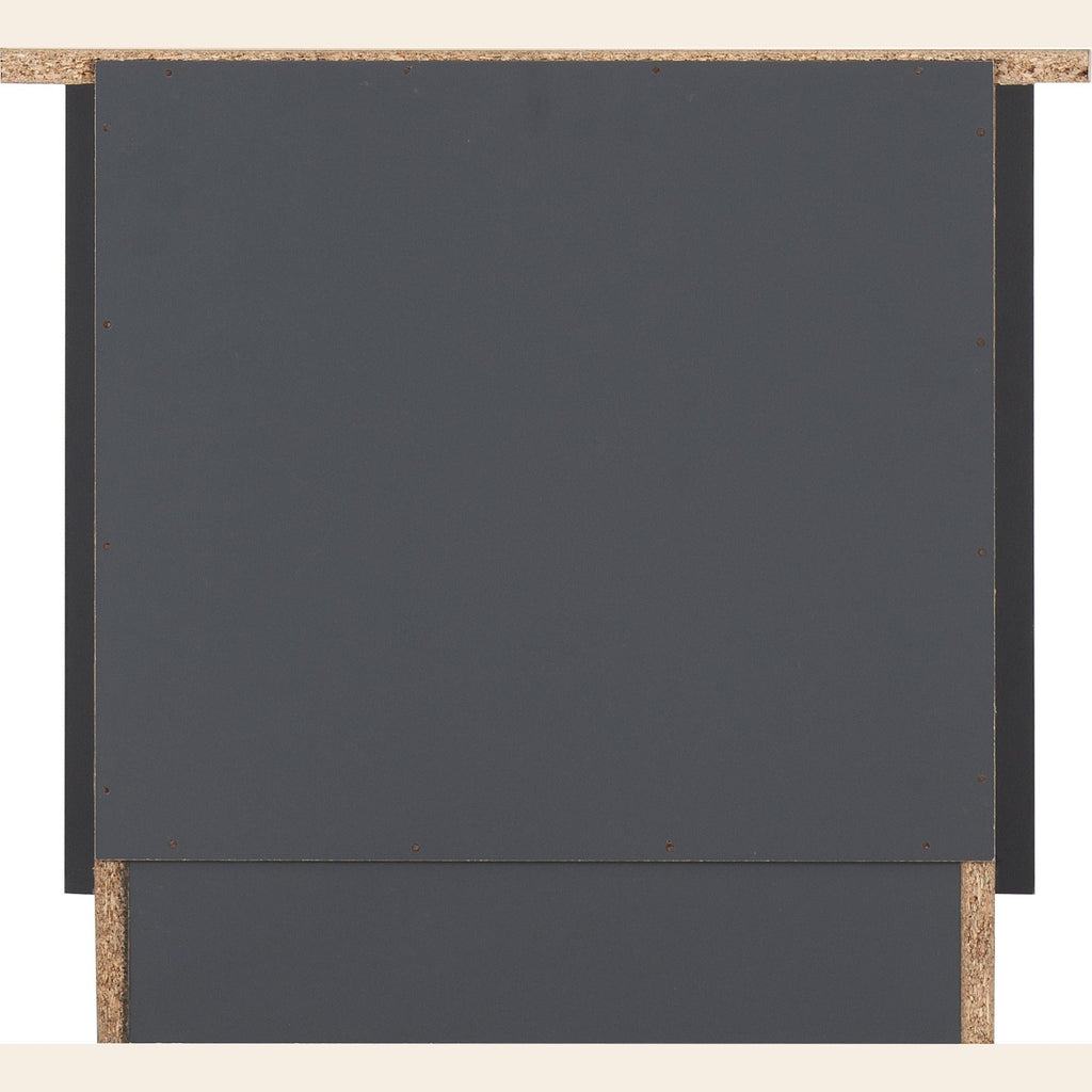 Portland 2 Drawer Bedside - Grey/Oak Effect