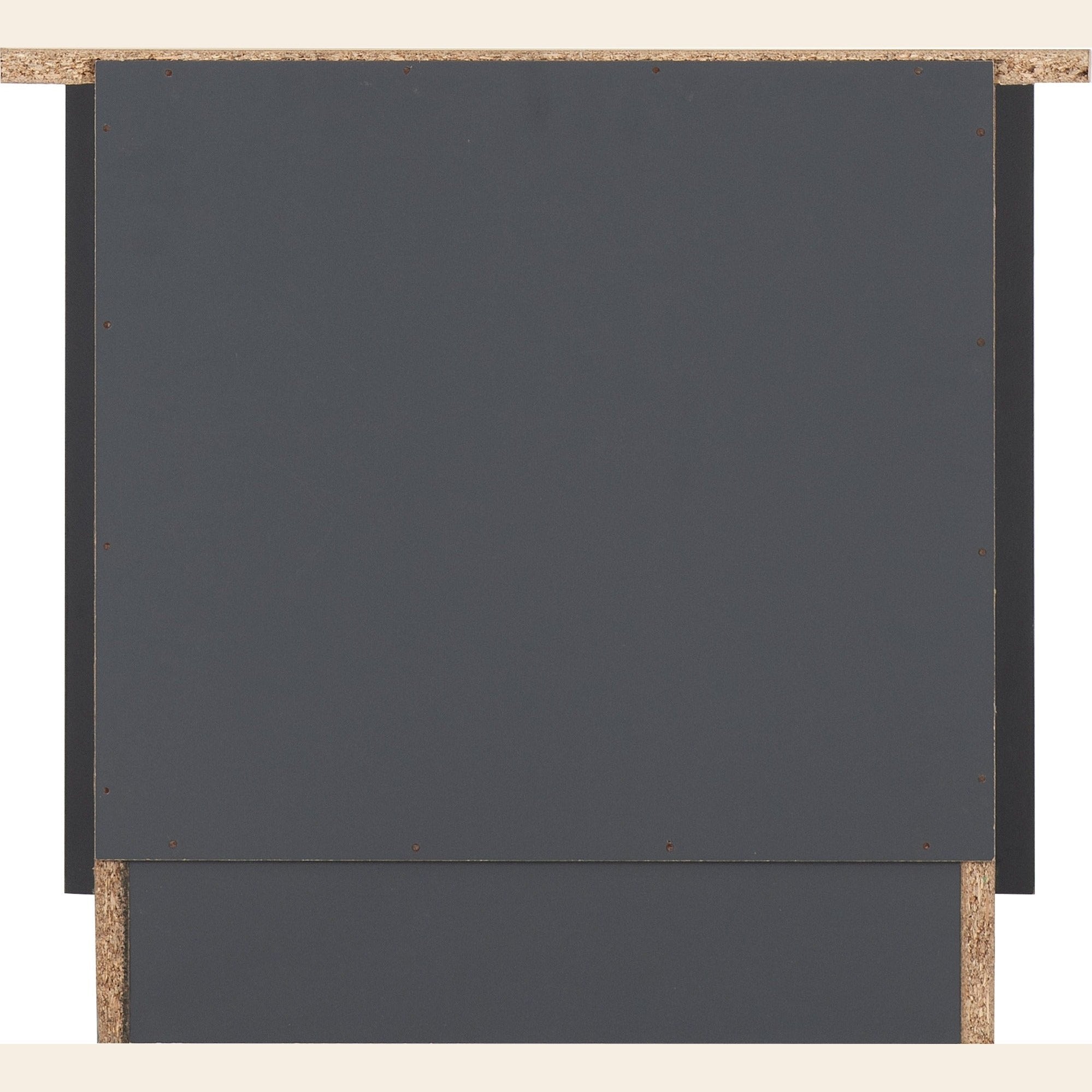 Portland 2 Drawer Bedside - Grey/Oak Effect