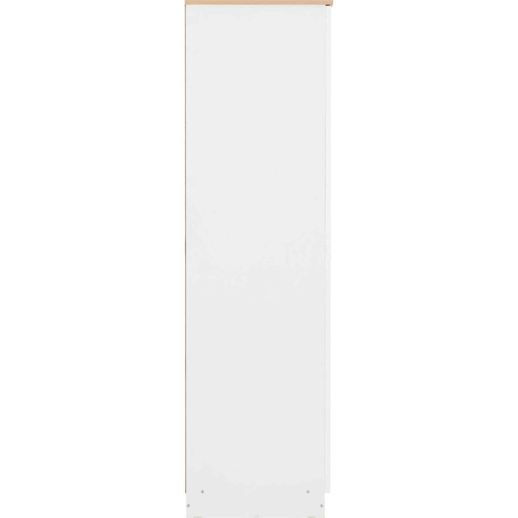 Portland 3 Door Wardrobe - White/Oak Effect