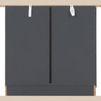 Portland 3 Drawer Chest - Grey/Oak Effect