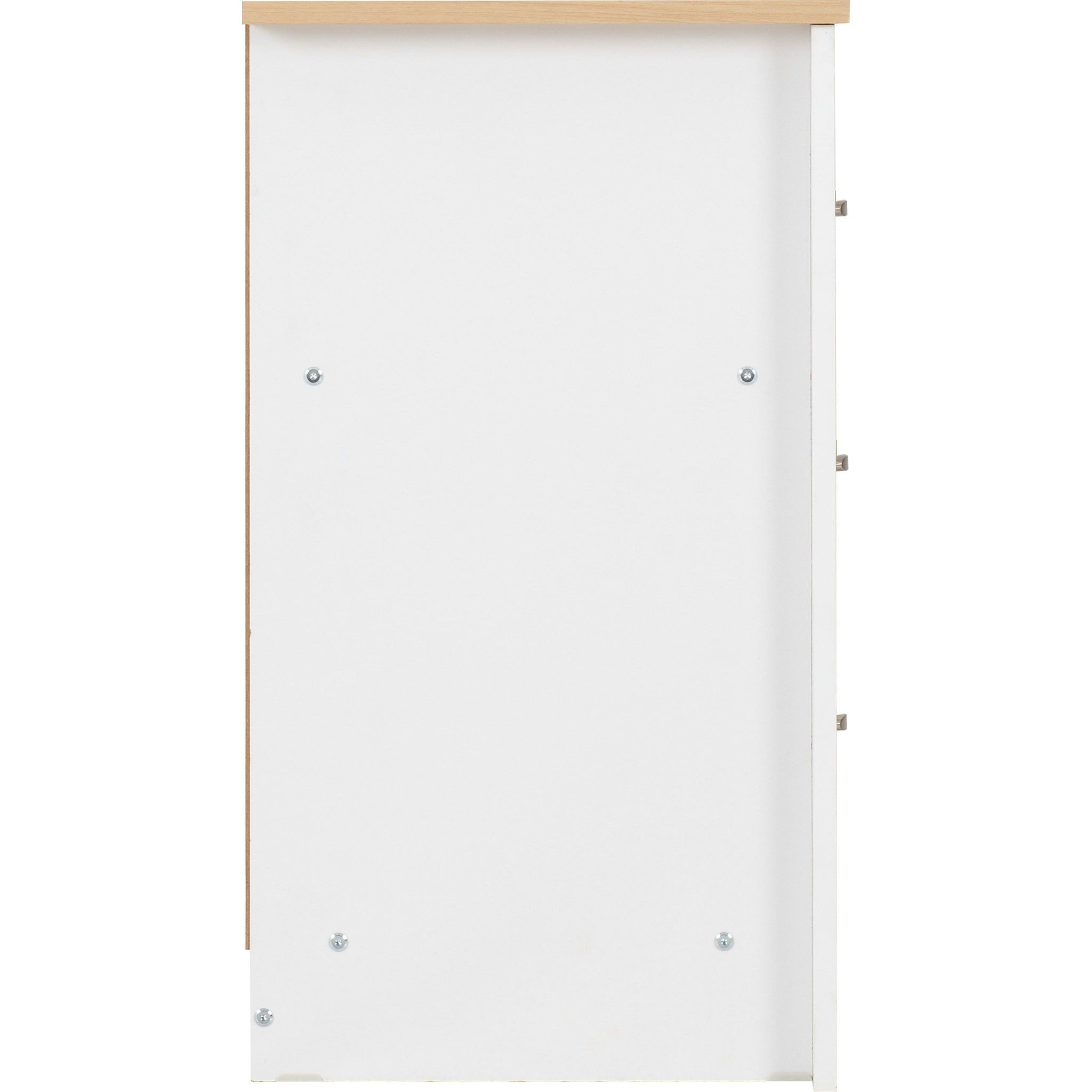 Portland 3 Drawer Chest - White/Oak Effect