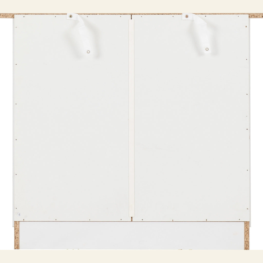 Portland 3 Drawer Chest - White/Oak Effect