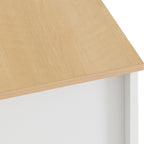 Portland 3 Drawer Chest - White/Oak Effect