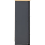 Portland 4 Drawer Chest - Grey/Oak Effect