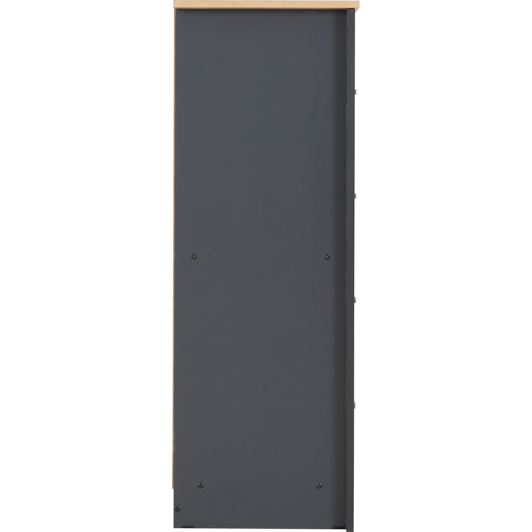 Portland 4 Drawer Chest - Grey/Oak Effect