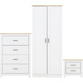 Portland Trio Set - White/Oak Effect