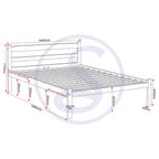 Panama 4'6" Bed - Natural Wax