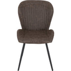 Treviso & Quebec Dining Set X4 Chairs - Light Oak Effect/Brown Pu